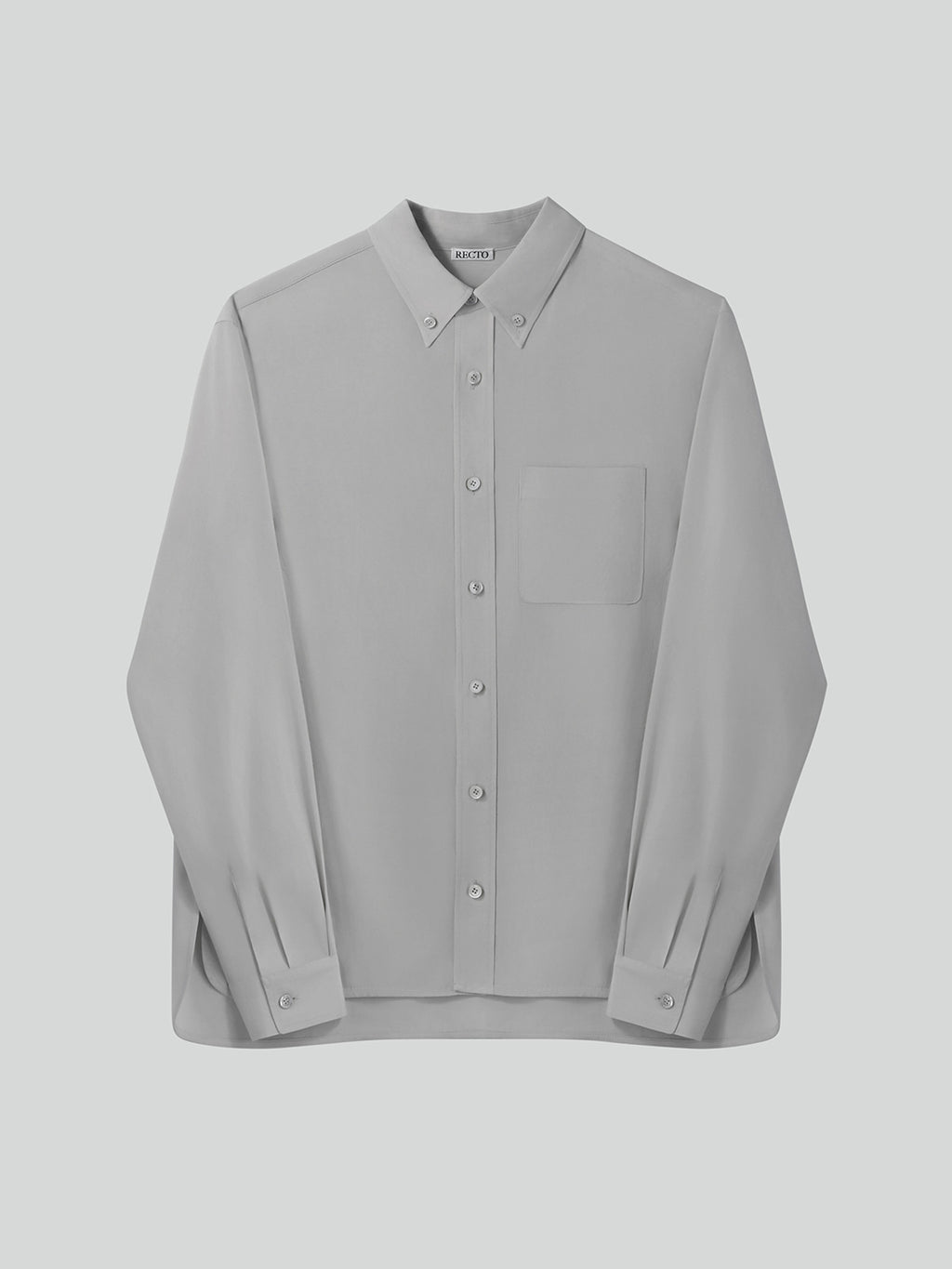 Wrinkled Fluid Shirt (Light Taupe)