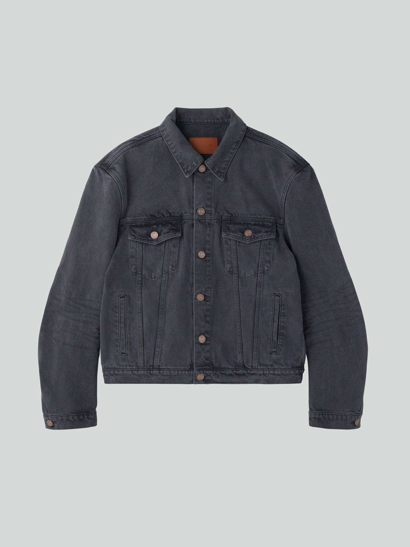 Signature Denim Trucker Jacket (Dark Grey)