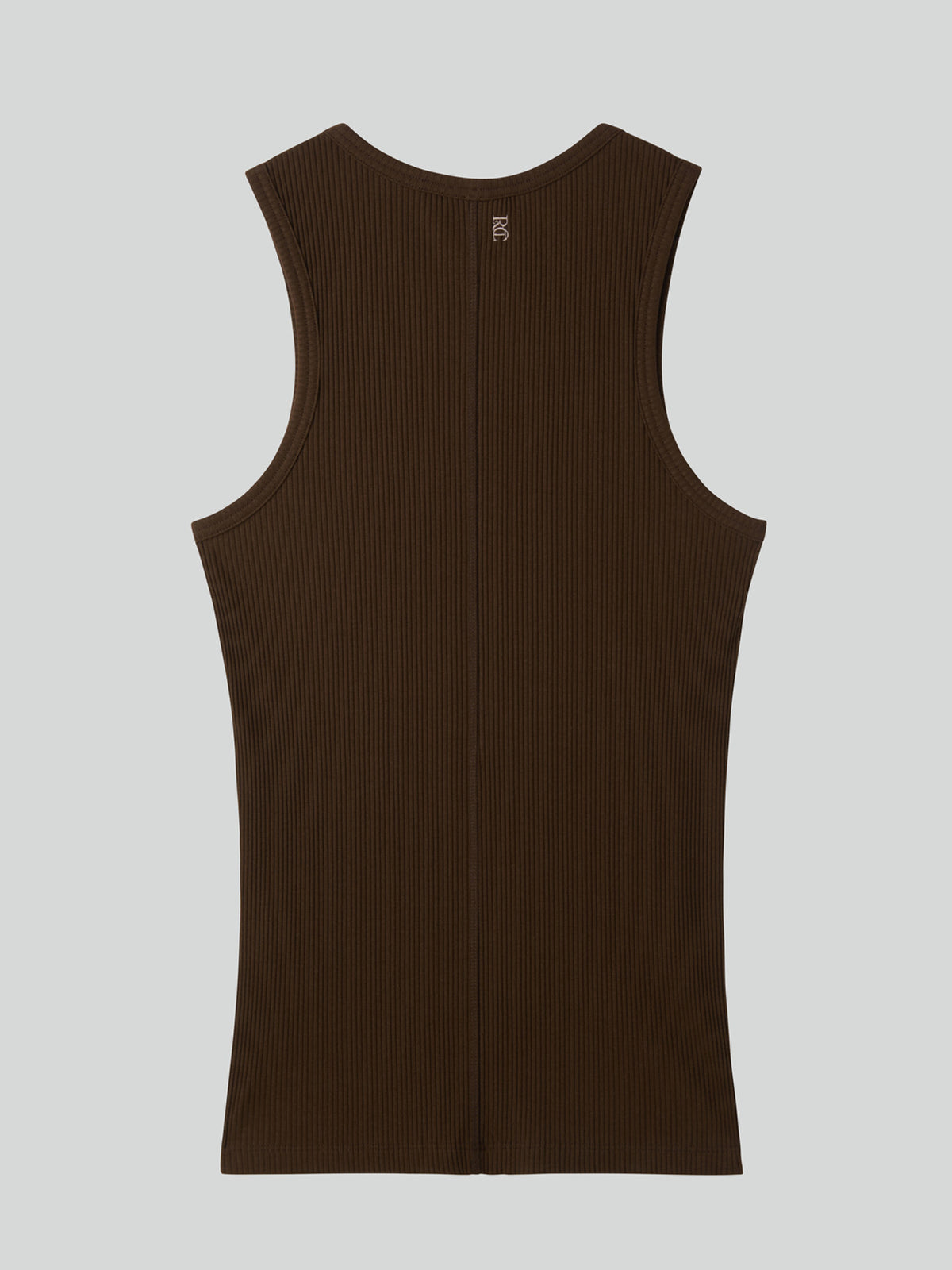 Ribbed Tank Top (Khaki Brown)