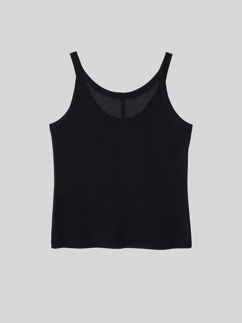 Sheer Jersey Tank Top (Black)