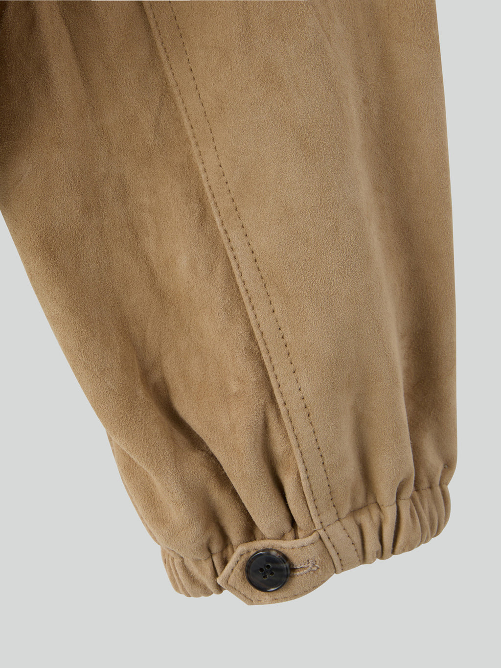 Suede Harrington Jumper (Desert)