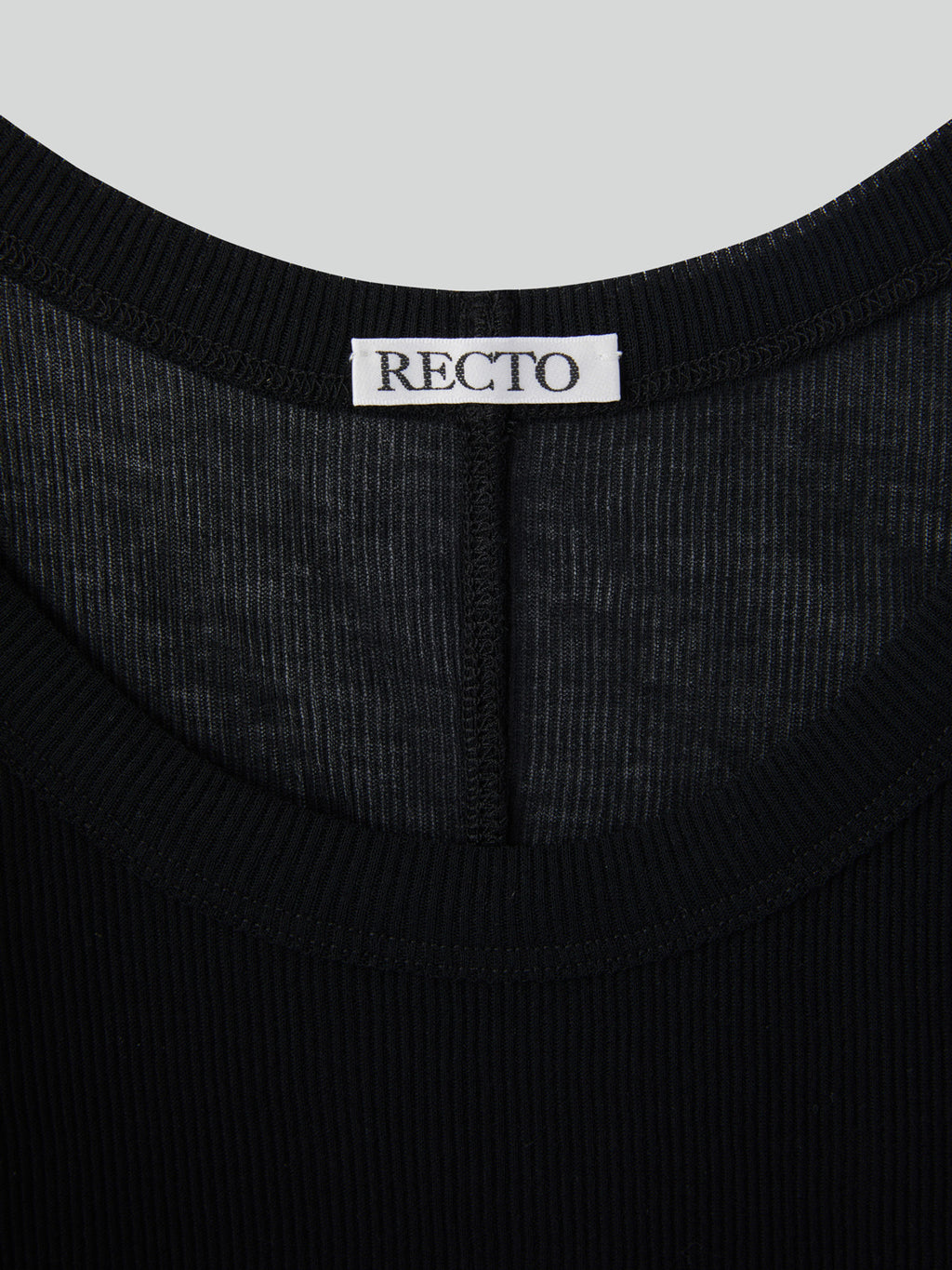 Sheer Jersey Tank Top (Black)