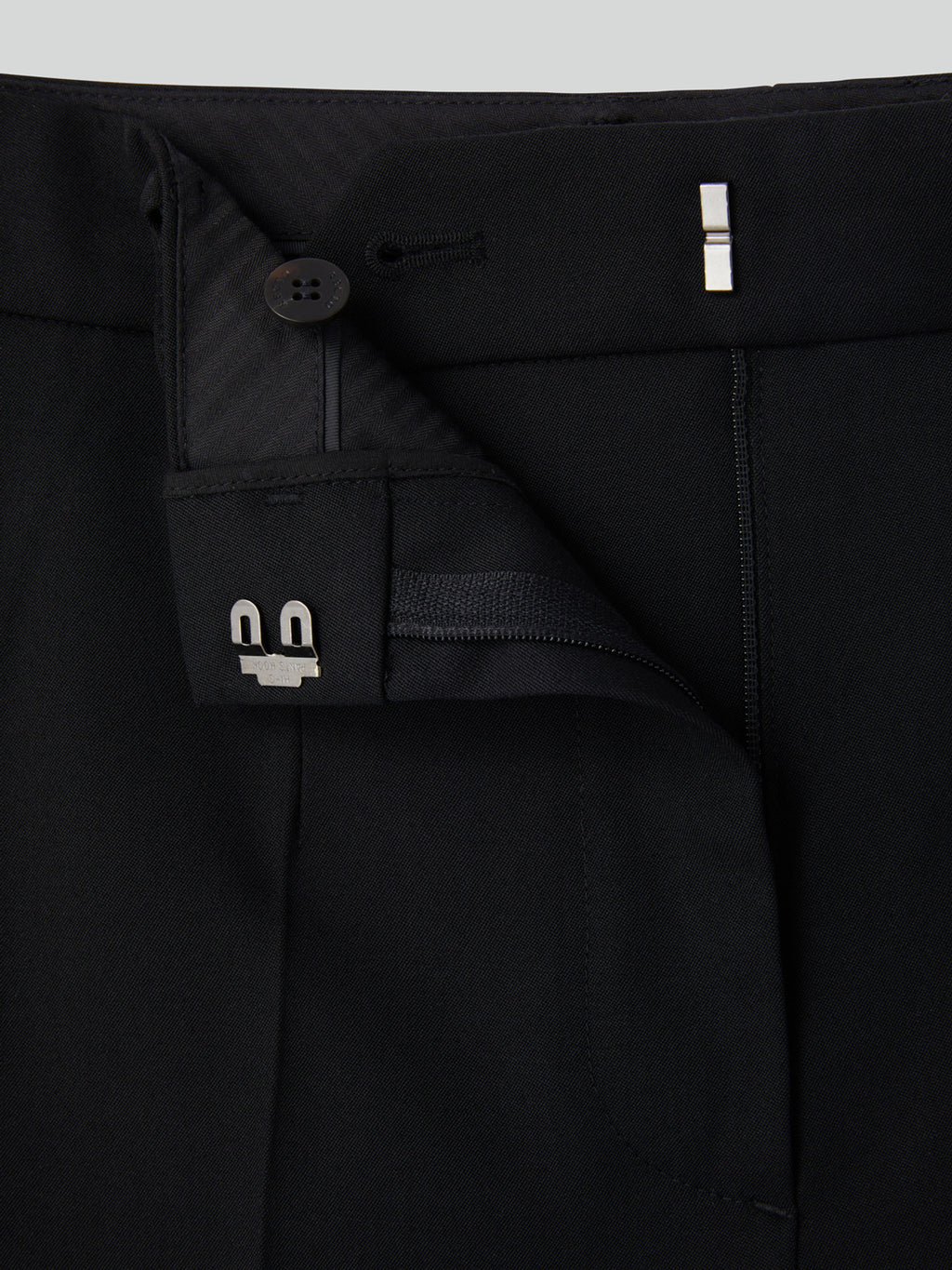 Wide Fit Straight Pants (Black)