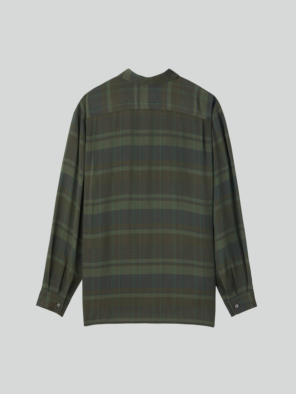 Jacob Viscose Check Shirt (Dark Green)