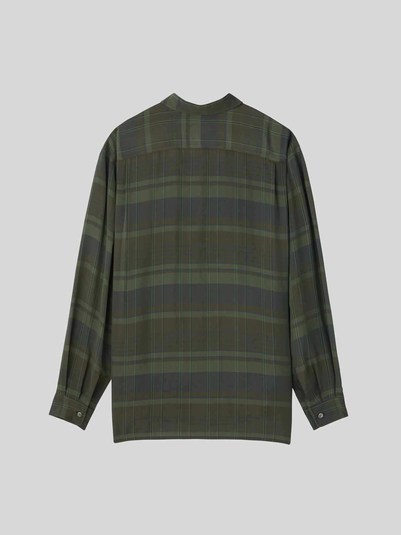 Jacob Viscose Check Shirt (Dark Green)
