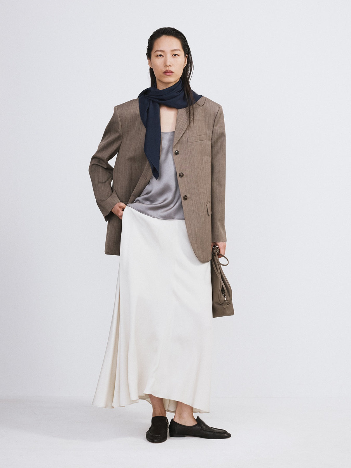 Classic Single Suit Jacket (Sepia)