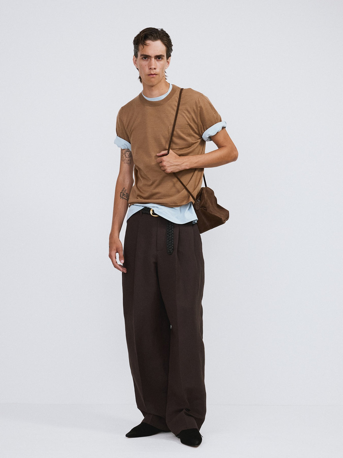 Pocket Wool Knit Top (Ochre)