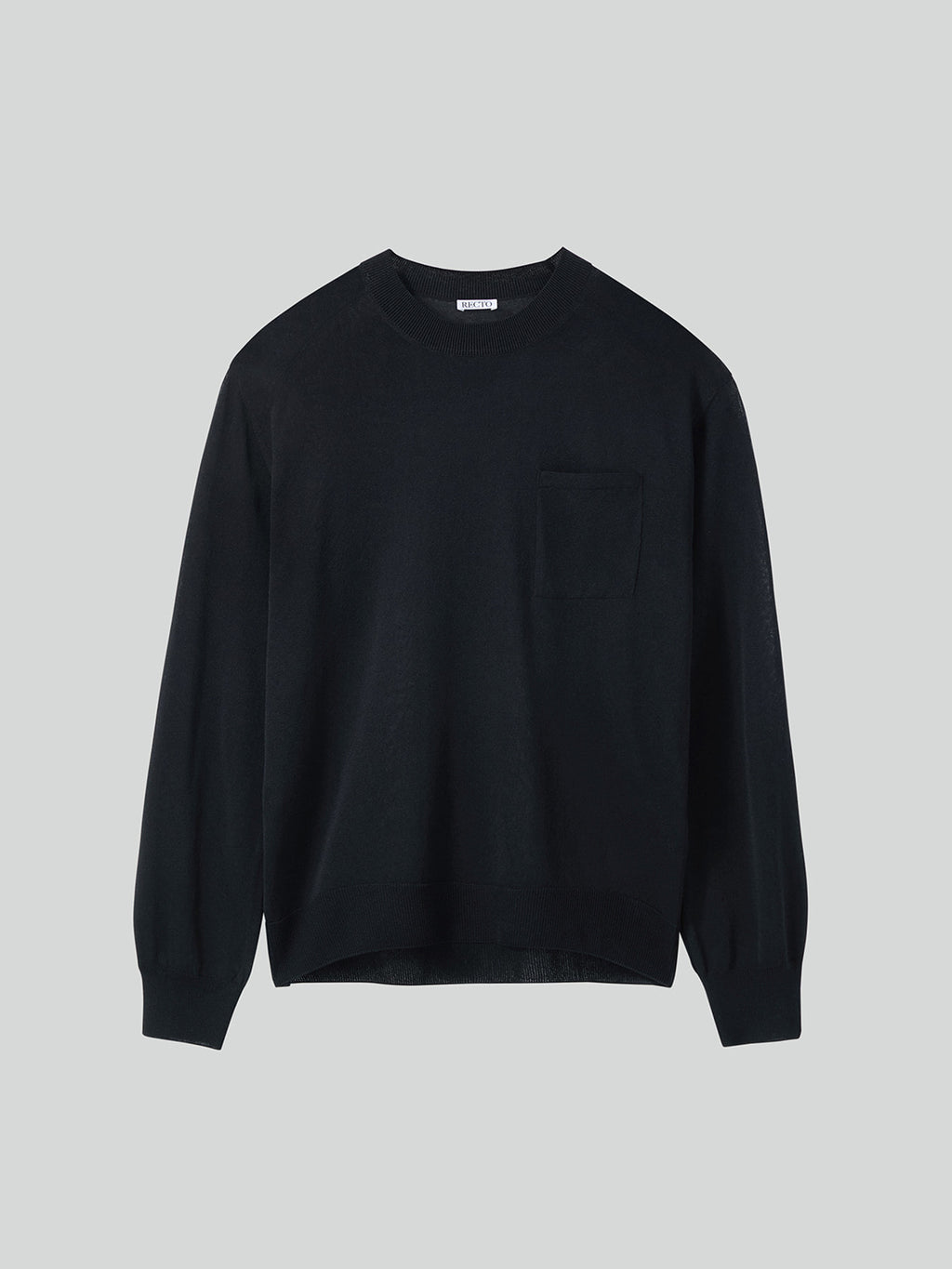Loose Fit Knit Top (Black)