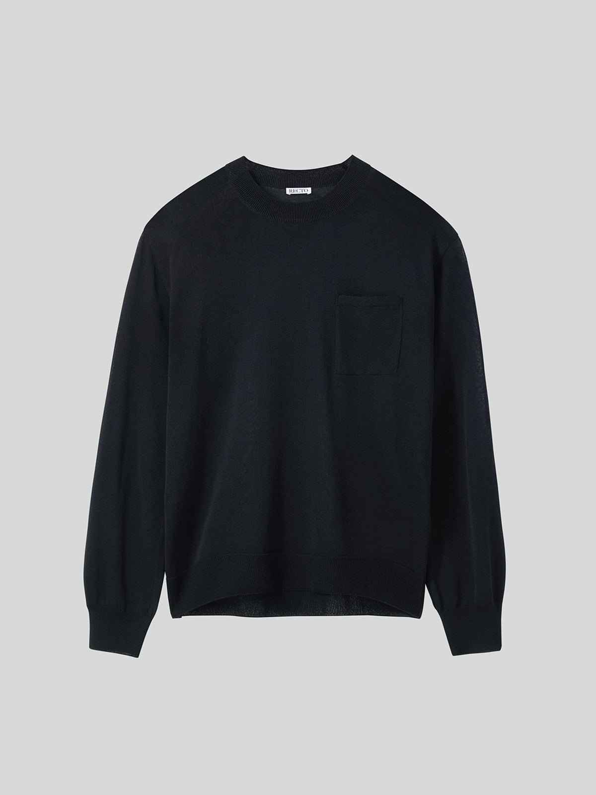 Loose Fit Knit Top (Black)