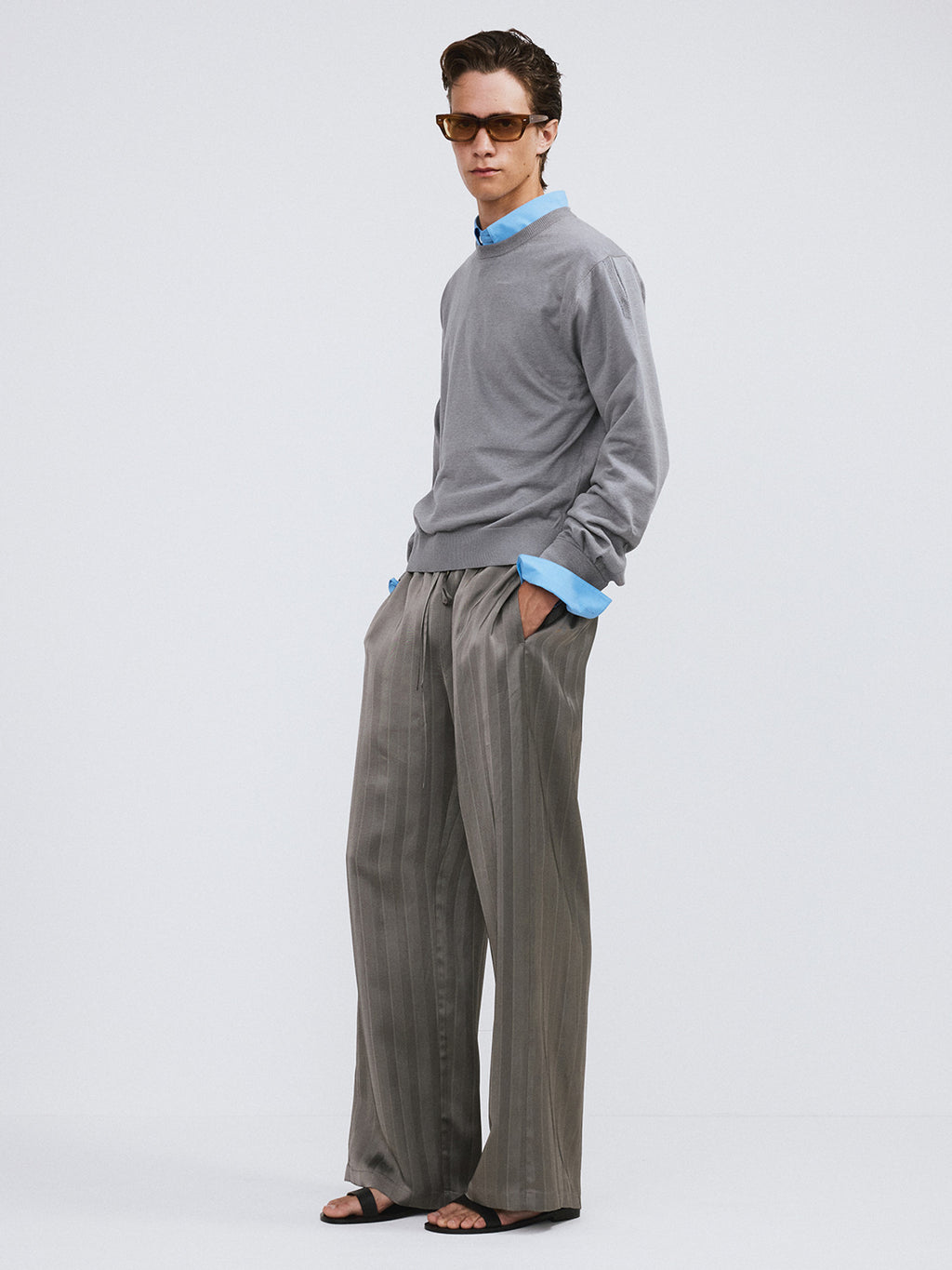 Silky Lounge Pants (Midnight Grey)
