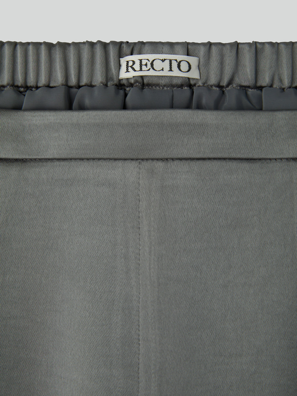Satin Back Banding Shorts (Stone Grey)