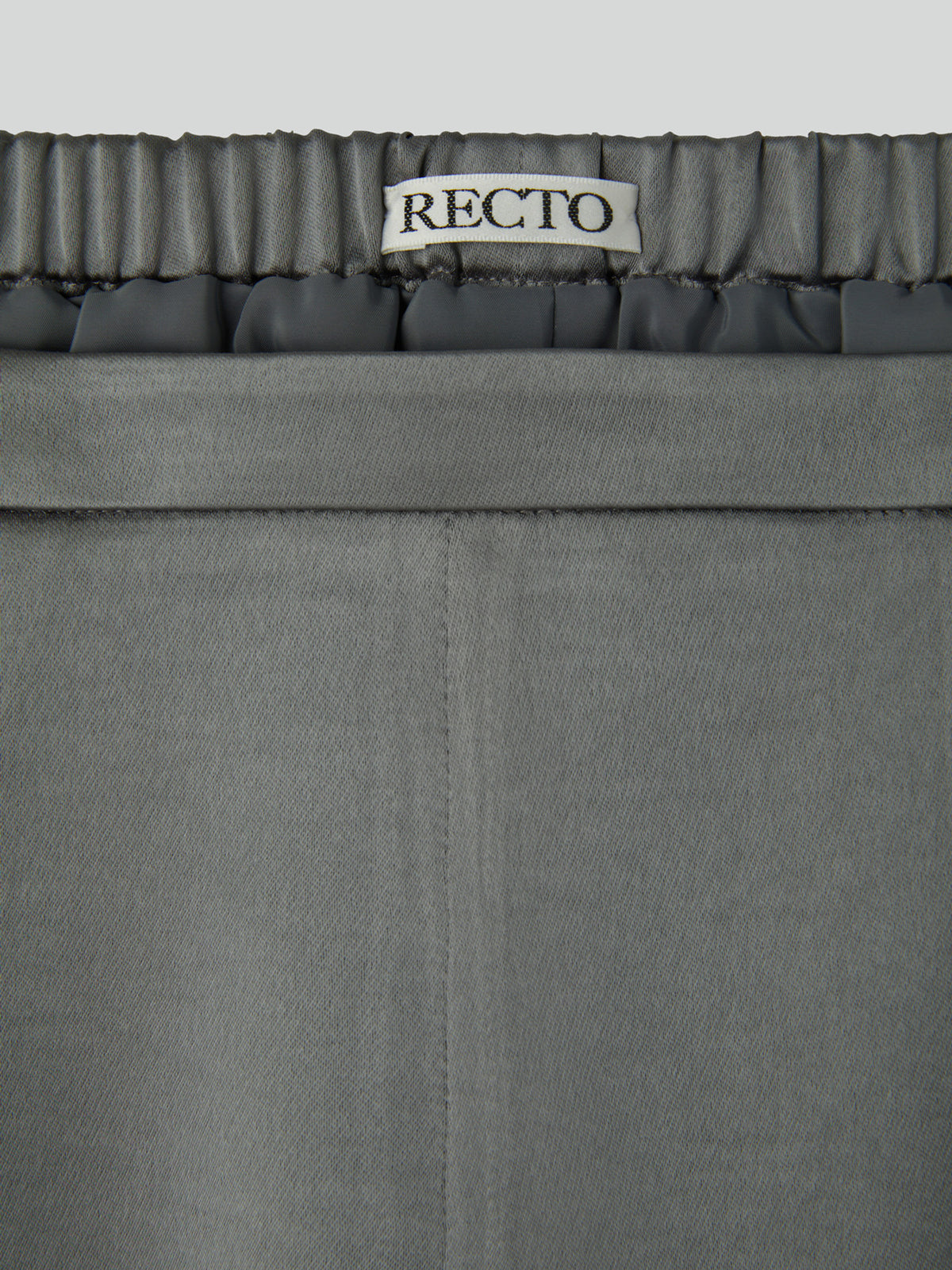 Satin Back Banding Shorts (Stone Grey)
