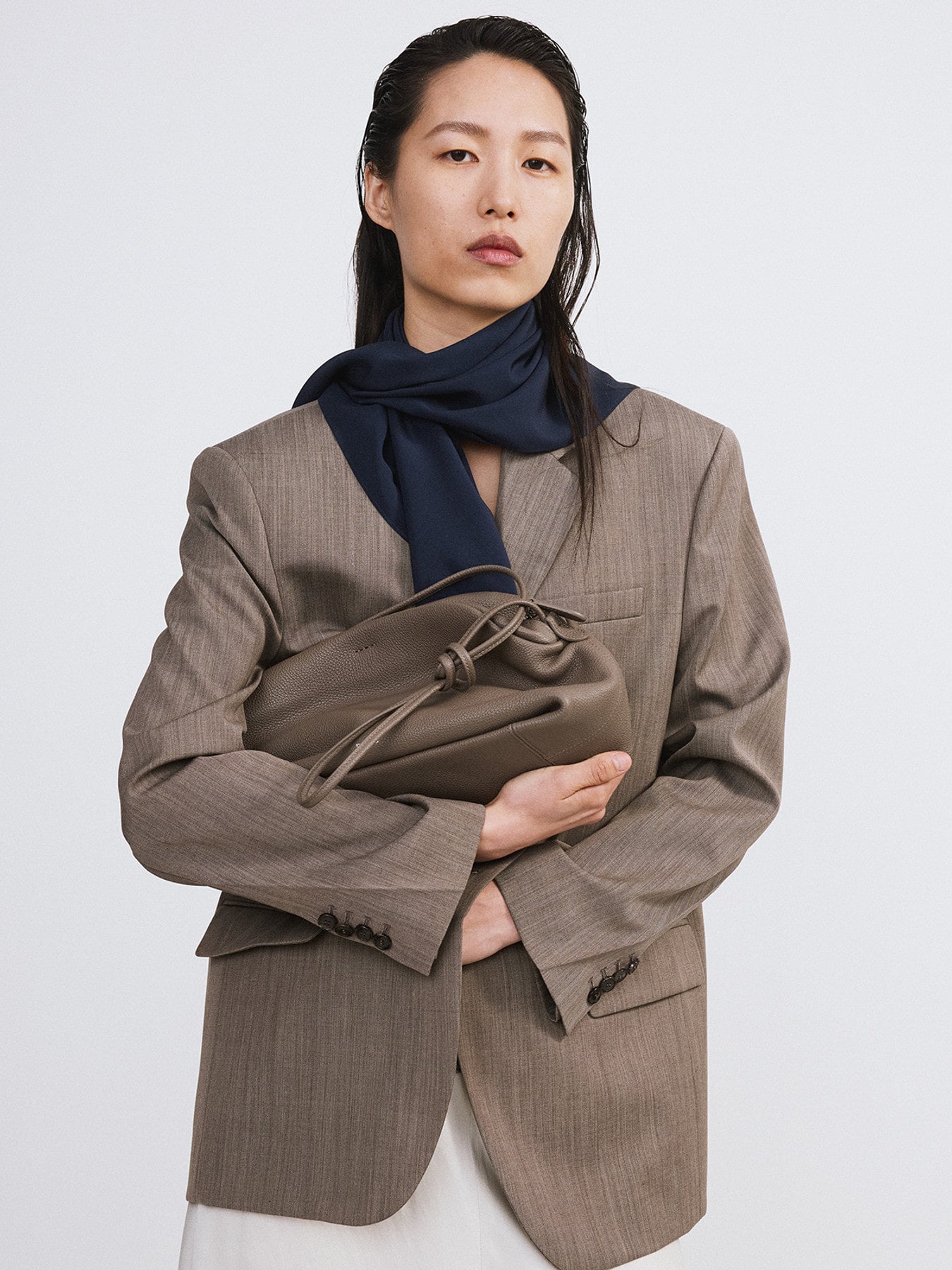 Classic Single Suit Jacket (Sepia)