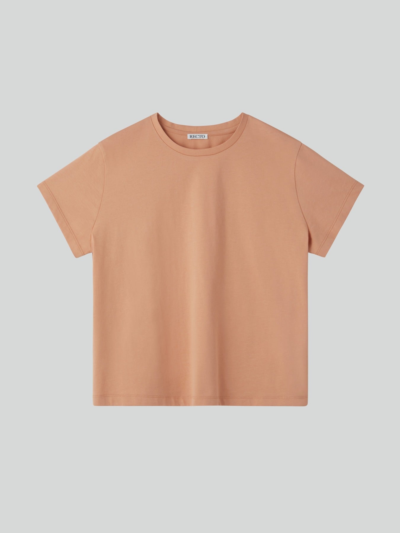 Recto Logo Cap Sleeve Top (Salmon)