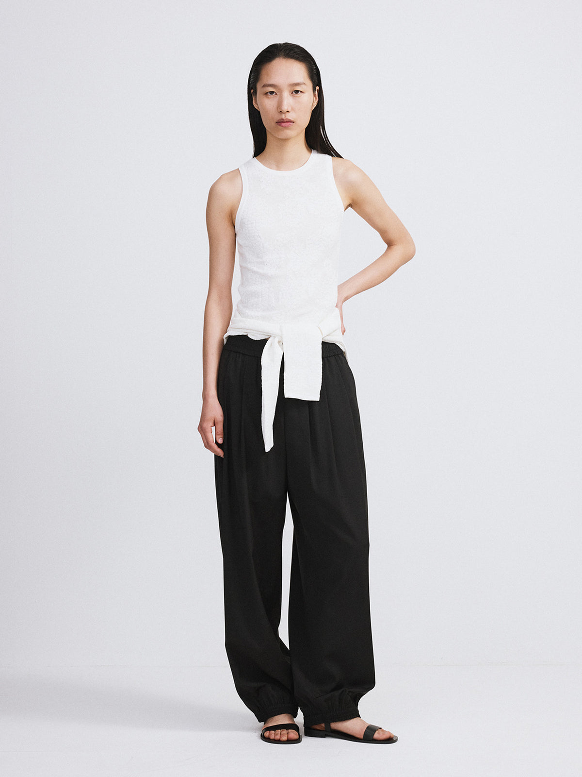 Banding Jogger Suit Pants (Black)