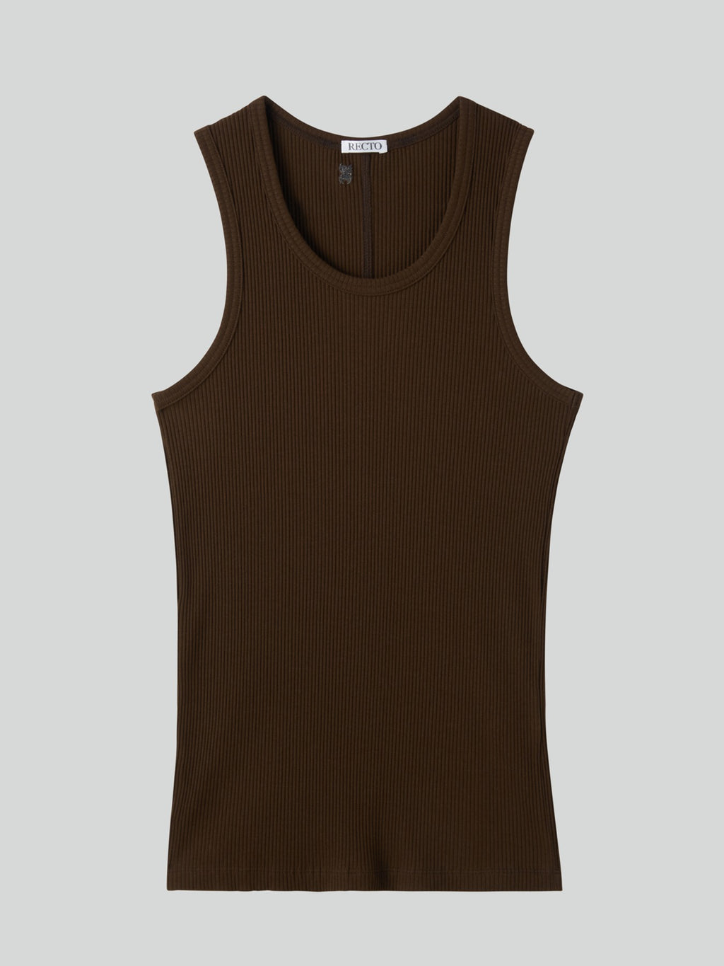 Ribbed Tank Top (Khaki Brown)