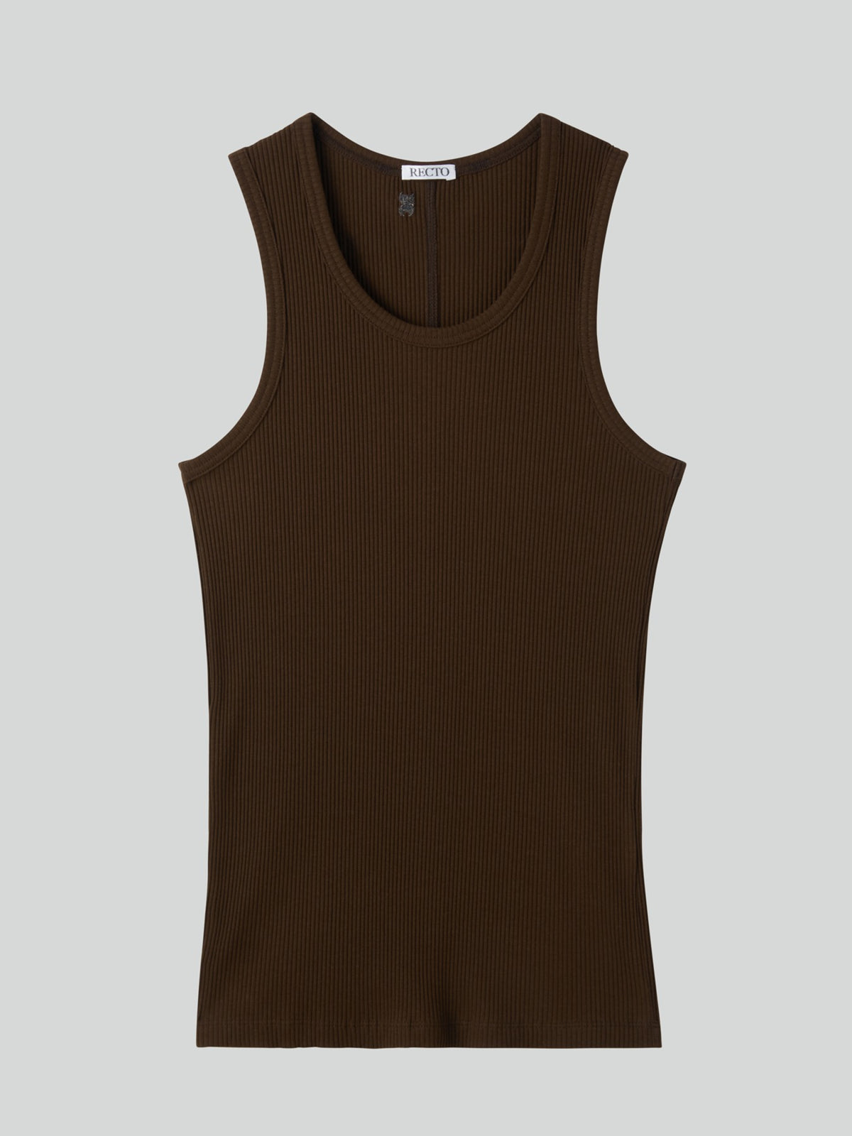 Ribbed Tank Top (Khaki Brown)