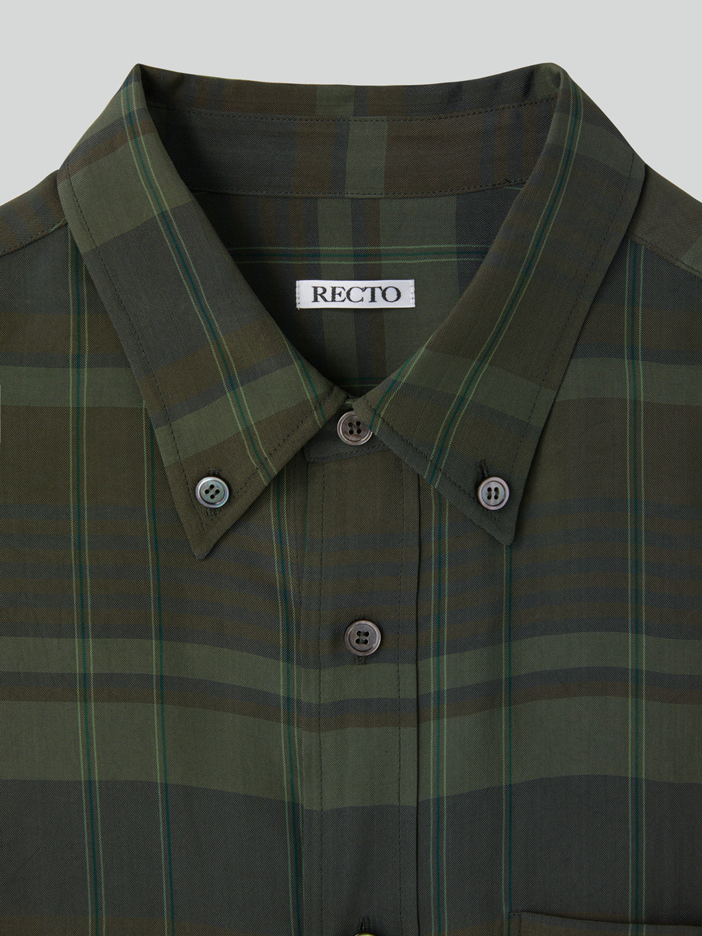 Jacob Viscose Check Shirt (Dark Green)