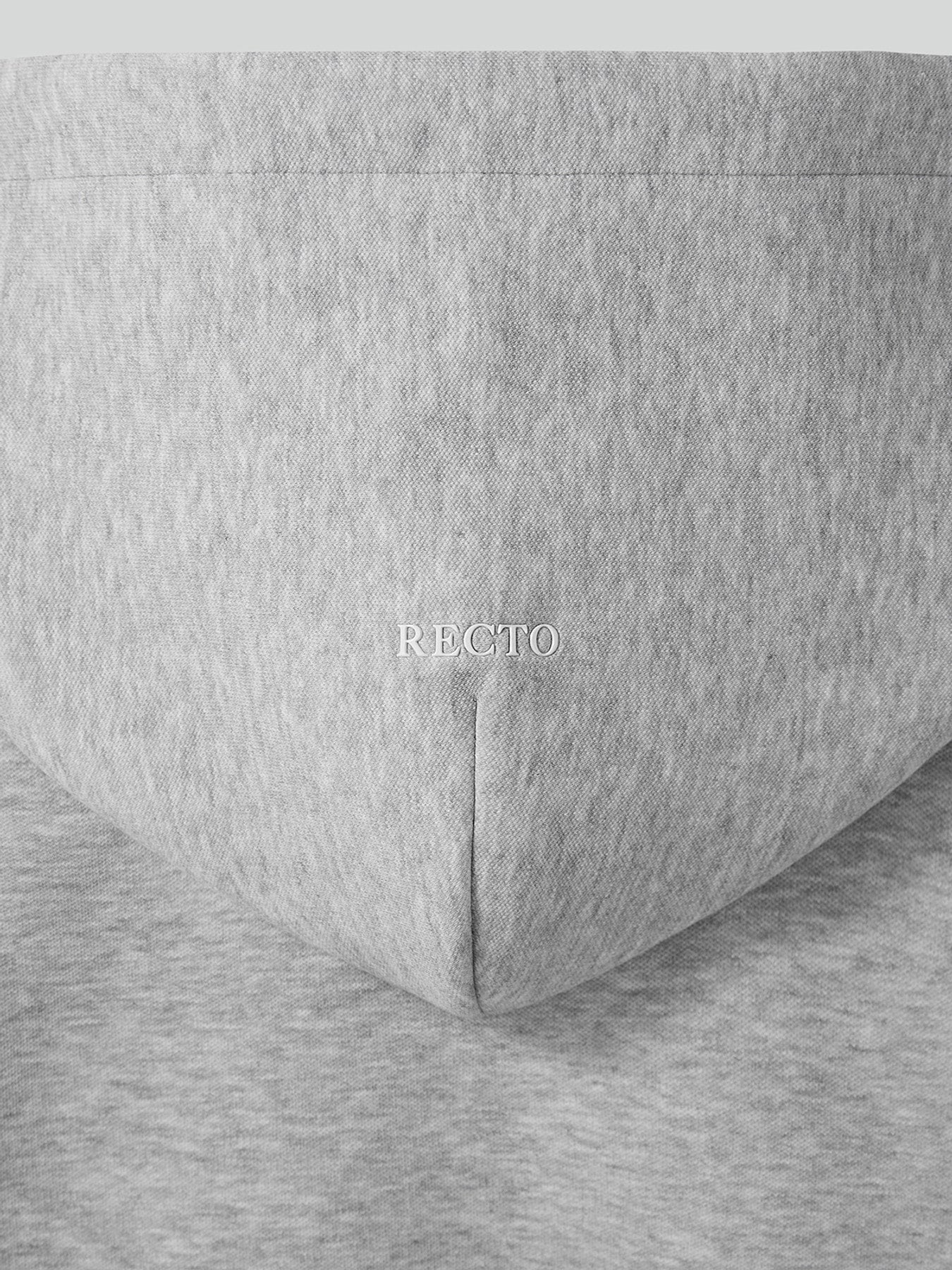 Logo Detail Hoodie Zip-Up (Melange Grey)
