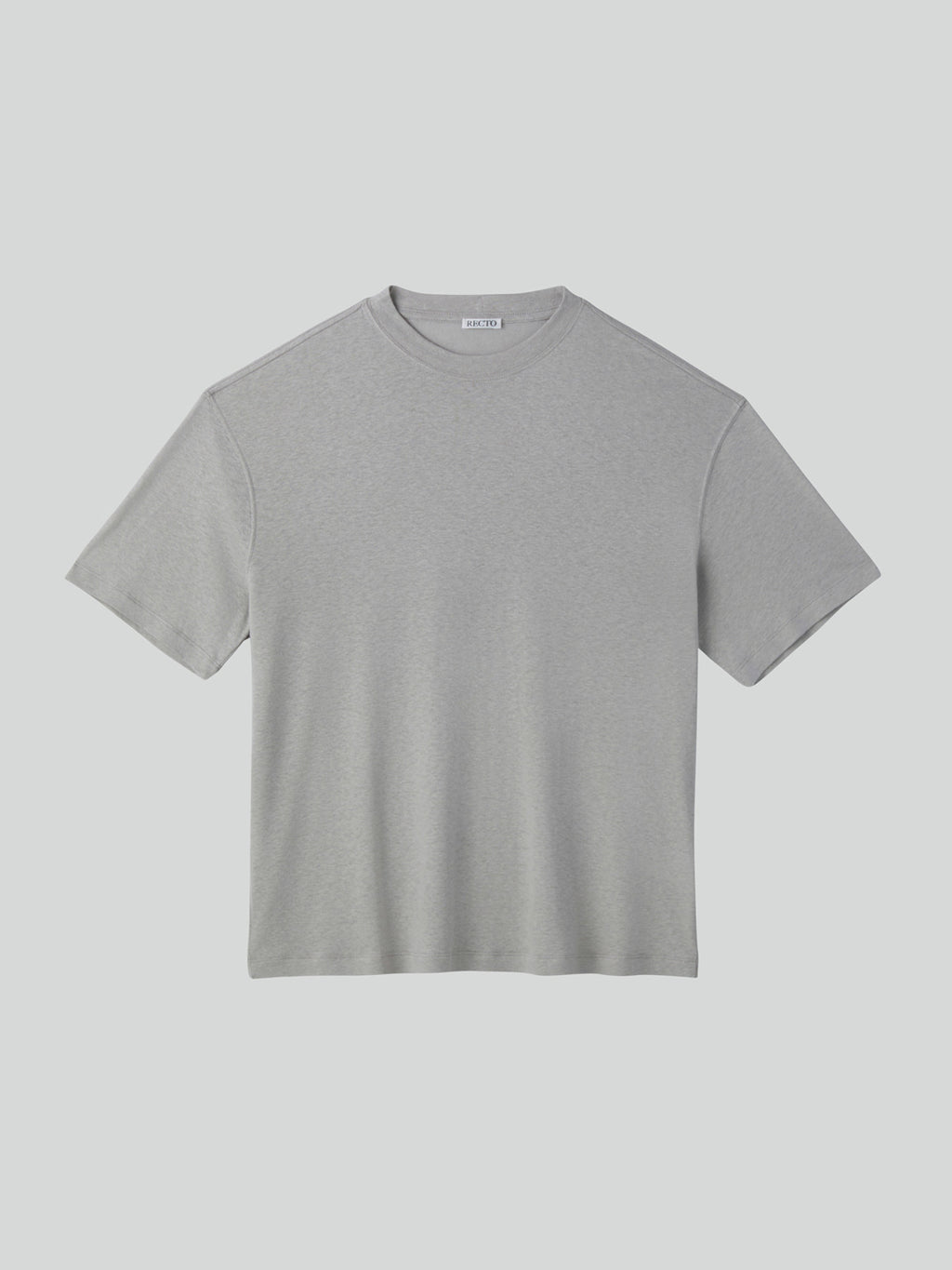 Linen Blend Loose Fit T-Shirt (Light Grey)