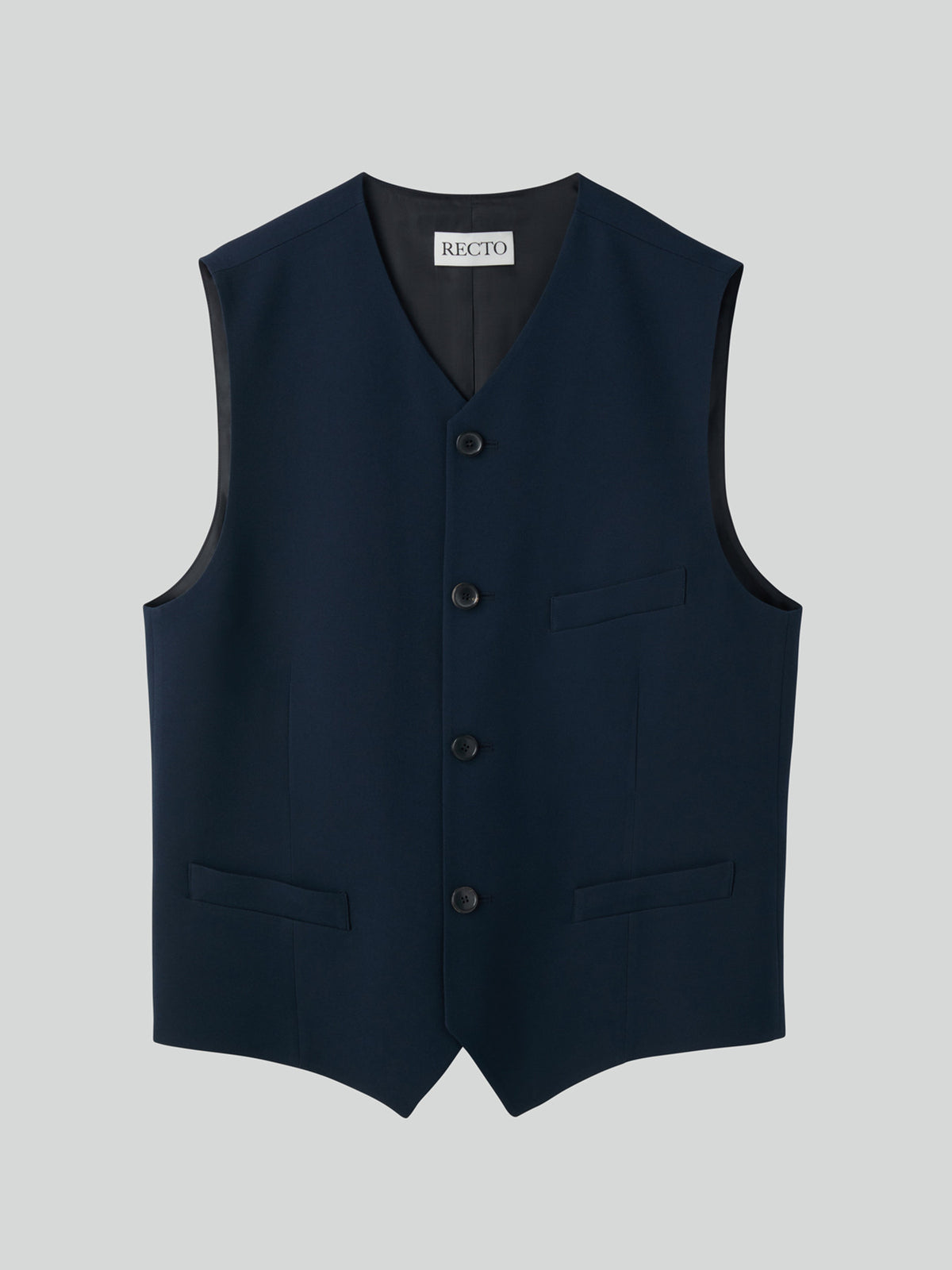 Strap Detail Suit Vest (Dark Navy)