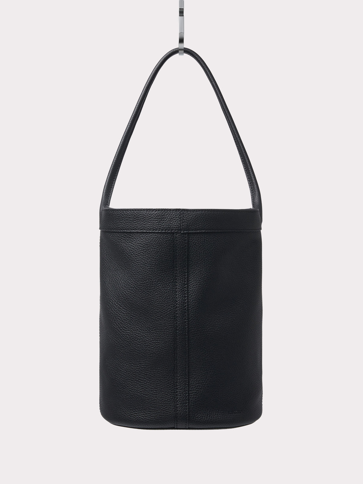 21 Leather Bucket Bag Small (Black)