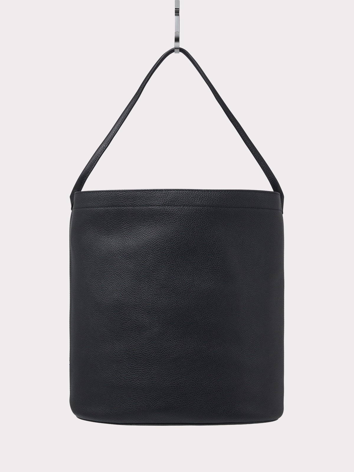 21 Leather Bucket Bag Large (Black)
