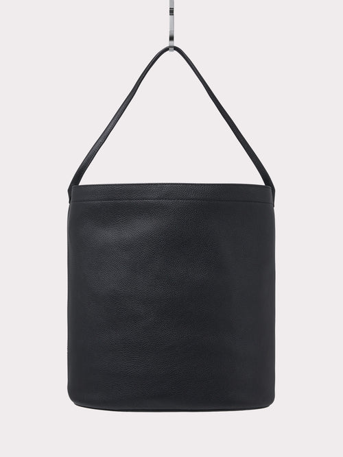 21 Leather Bucket Bag Large (Black)