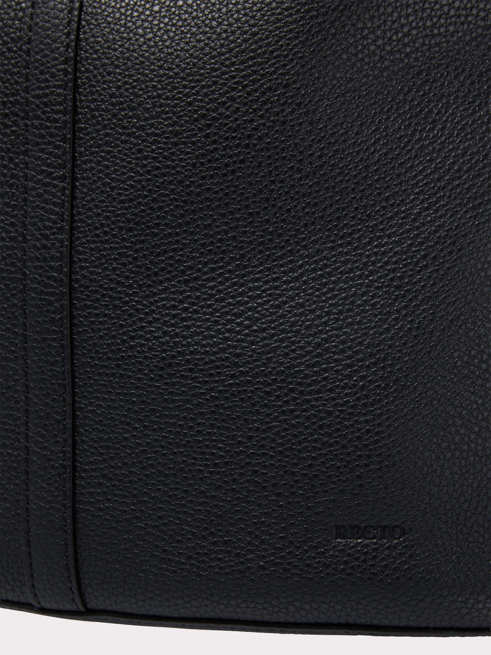 21 Leather Bucket Bag Large (Black)