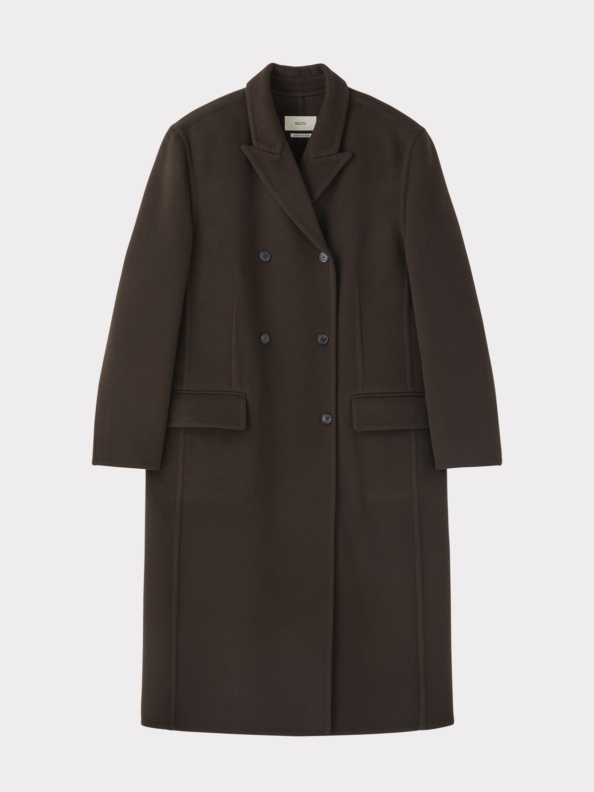 Double Breasted Handmade Coat (Dark Chocolate)