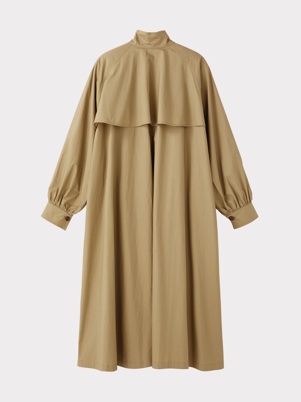 Detachable Scarf Trench Coat (Khaki Beige)
