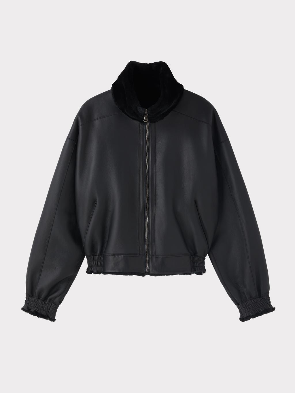 Reversible Fur Jumper (Black)