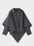Handmade High Neck Muffler Set Top (Melange Grey)