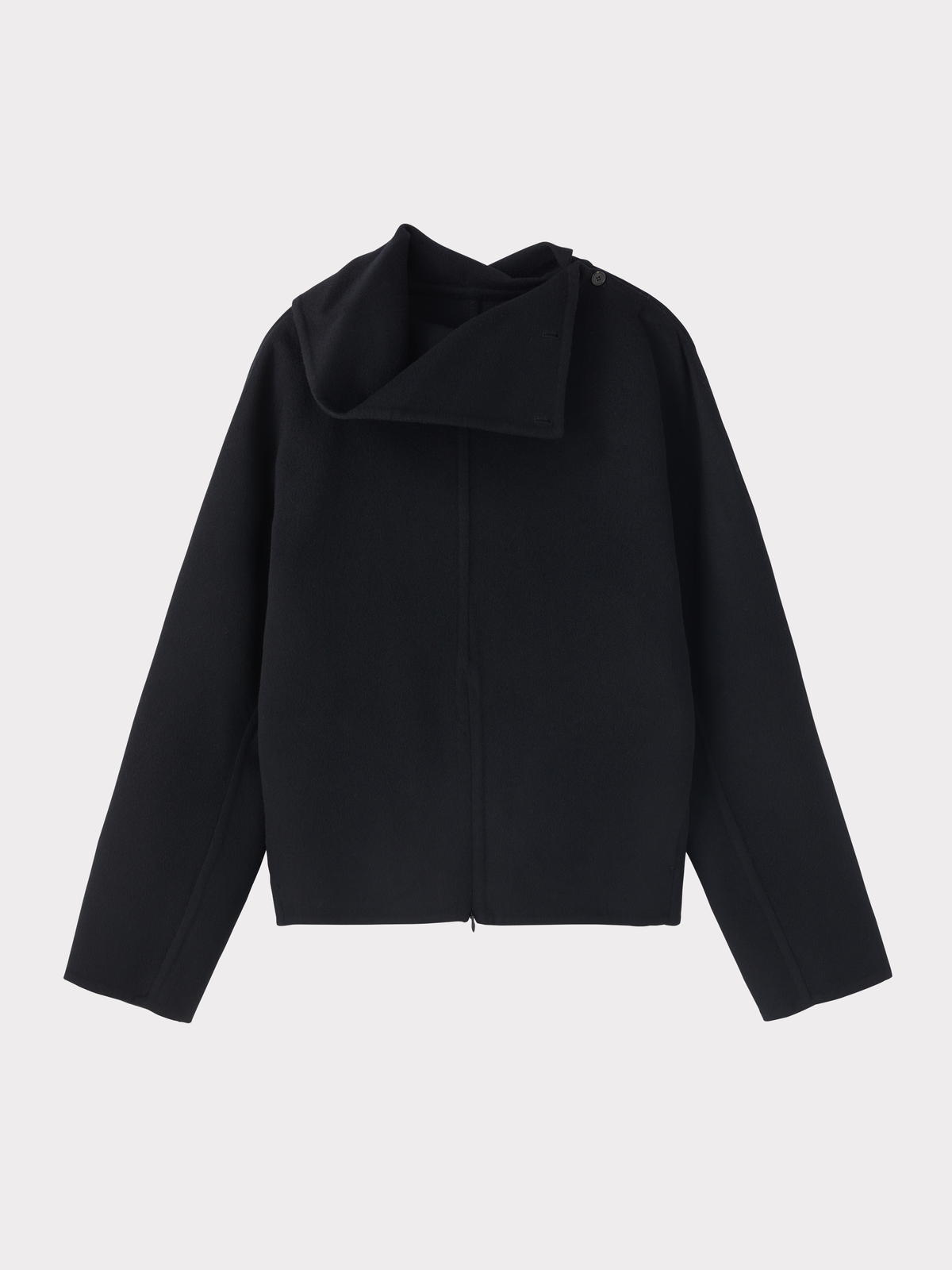 Handmade High Neck Muffler Set Top (Black)