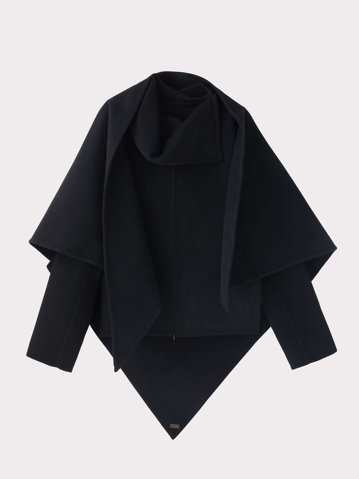 Handmade High Neck Muffler Set Top (Black)