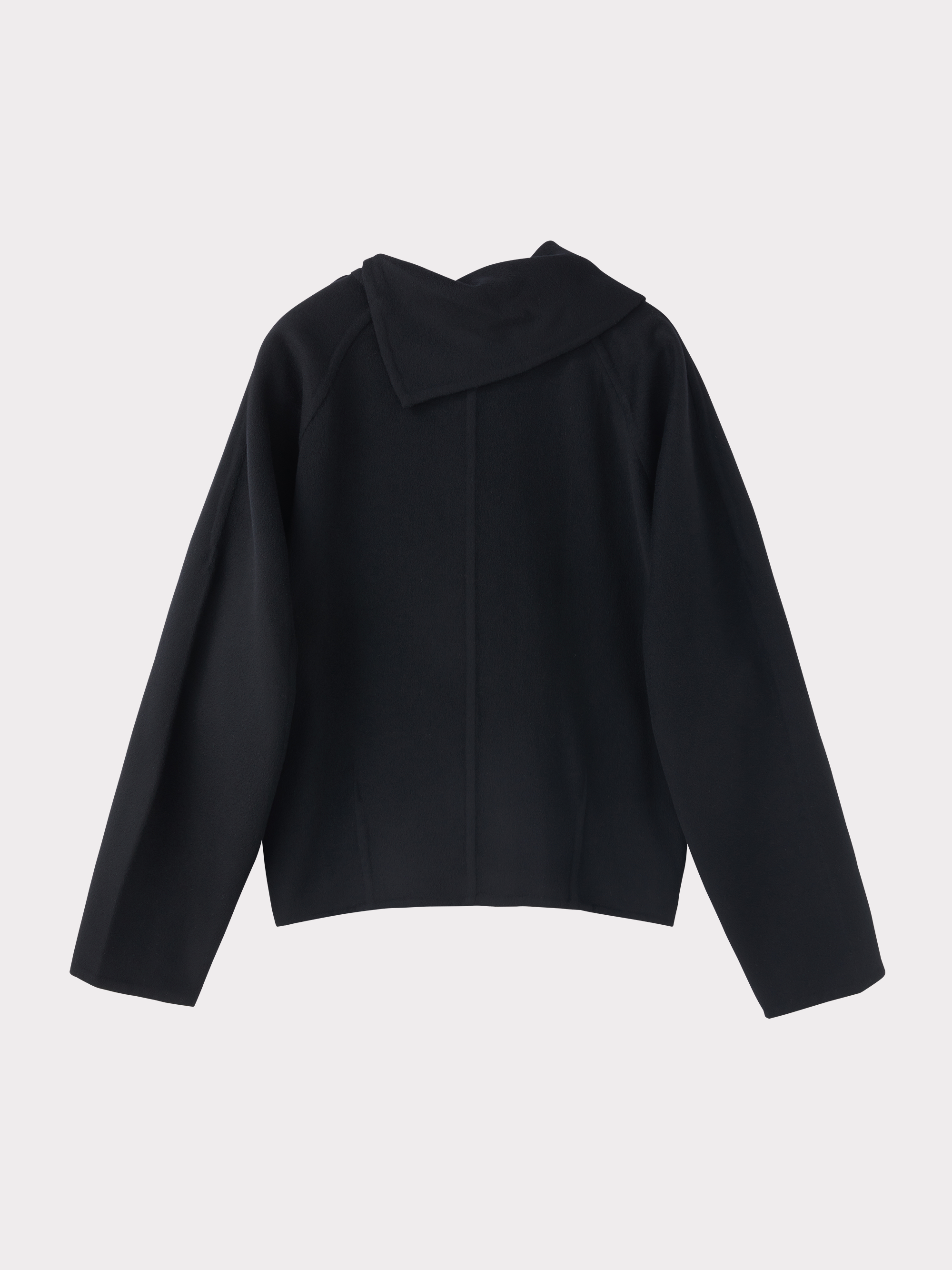 Handmade High Neck Muffler Set Top (Black)