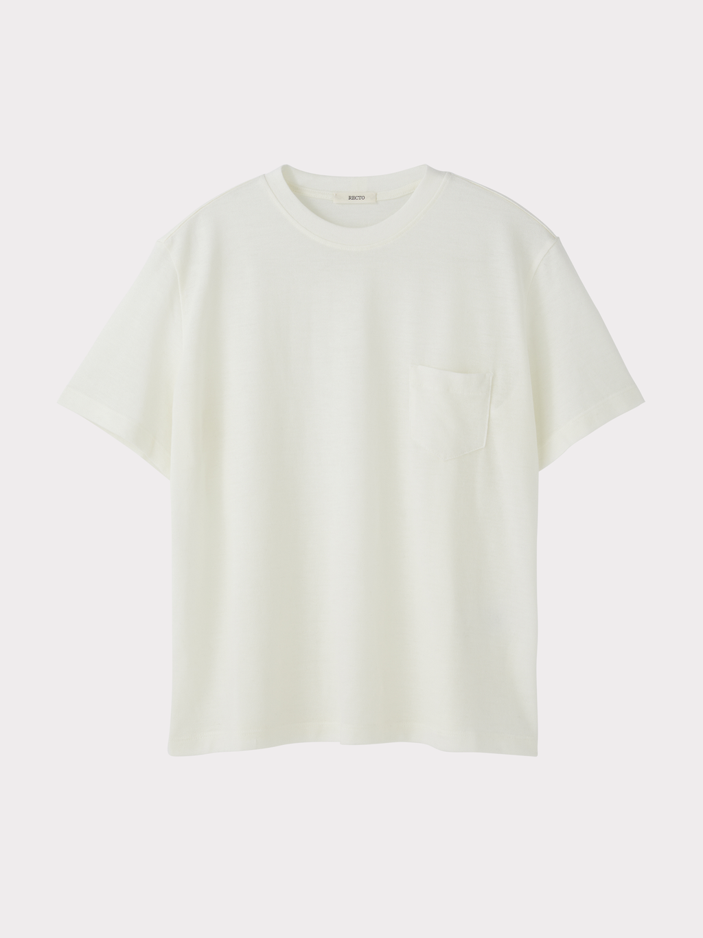 Wool Blend Pocket Top (Off White)