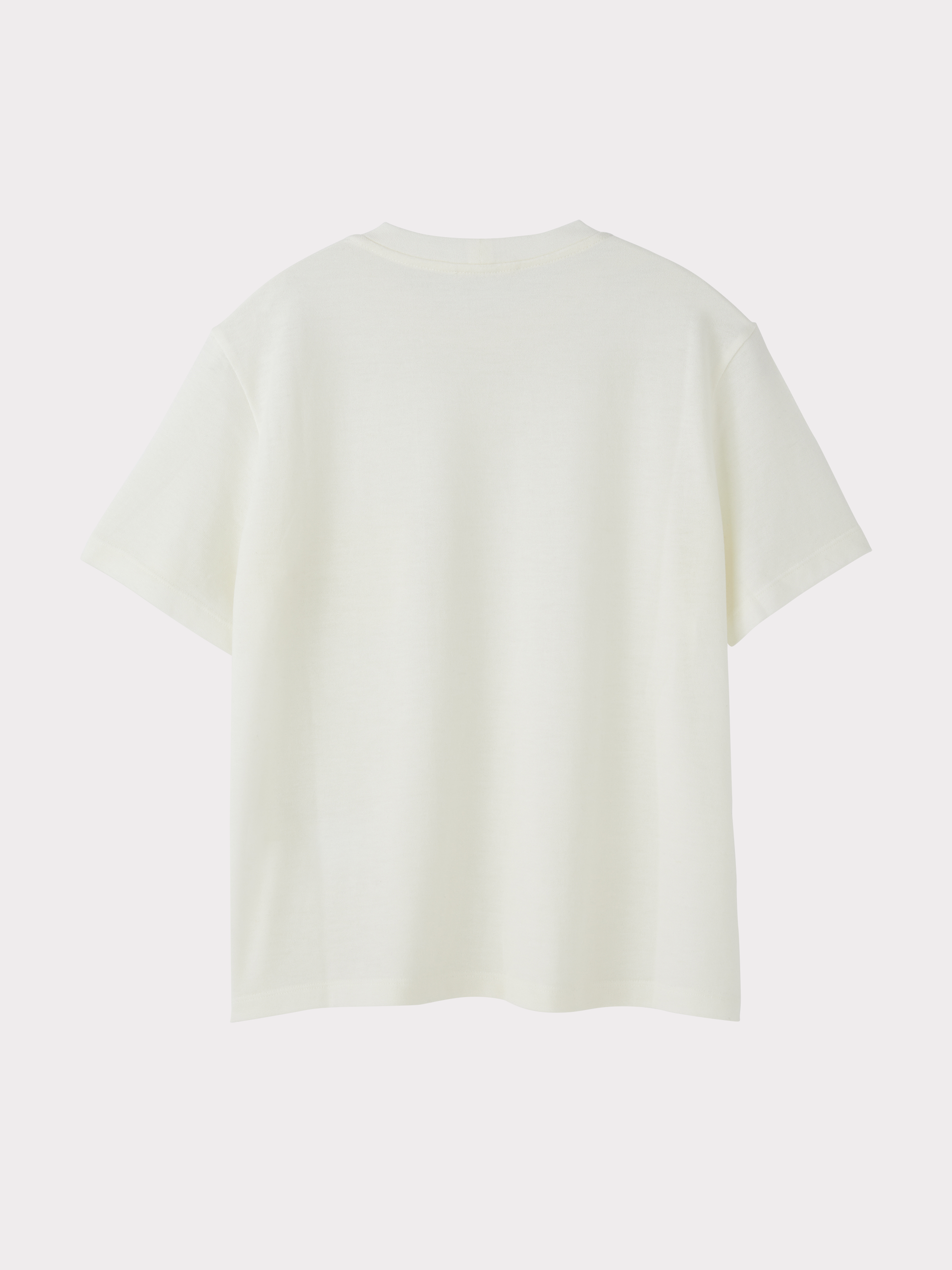 Wool Blend Pocket Top (Off White)