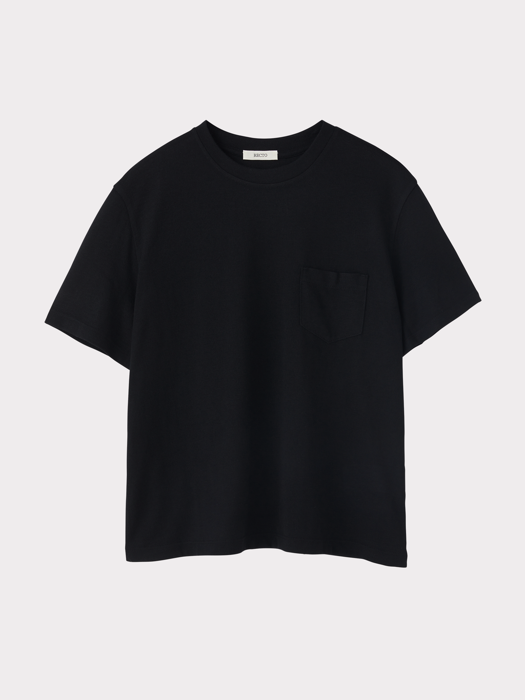 Wool Blend Pocket Top (Black)