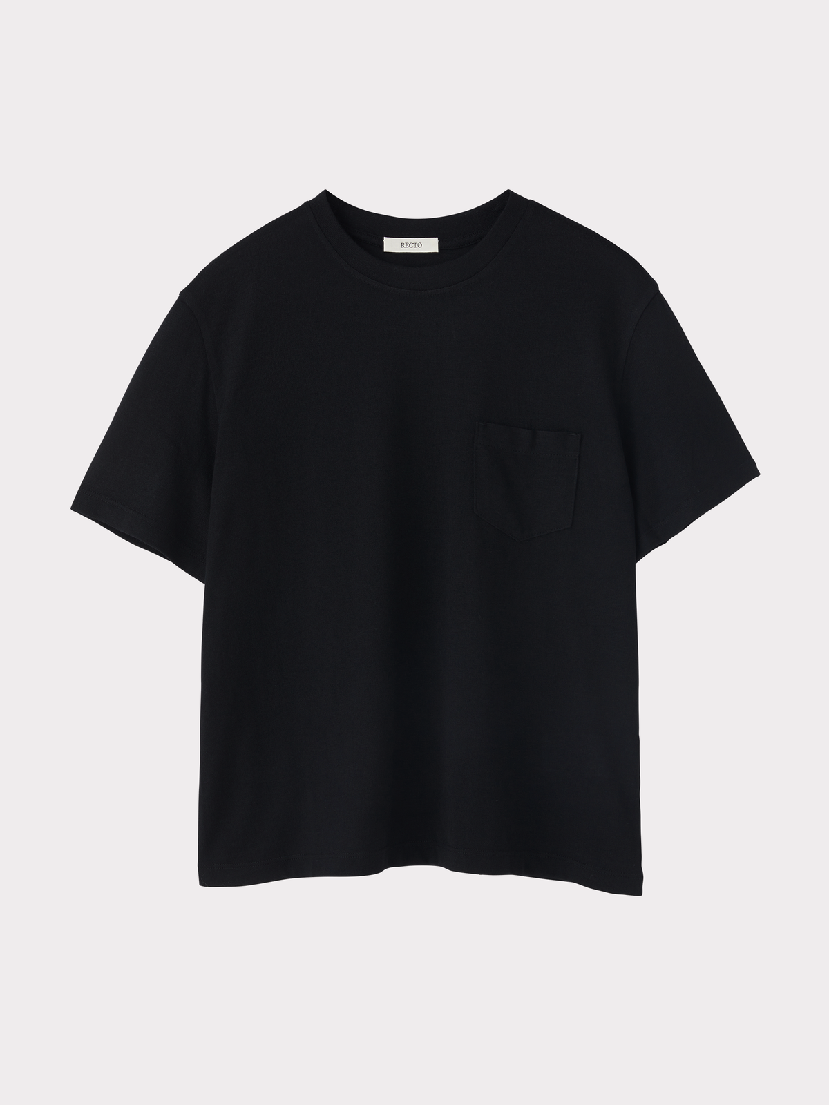Wool Blend Pocket Top (Black)