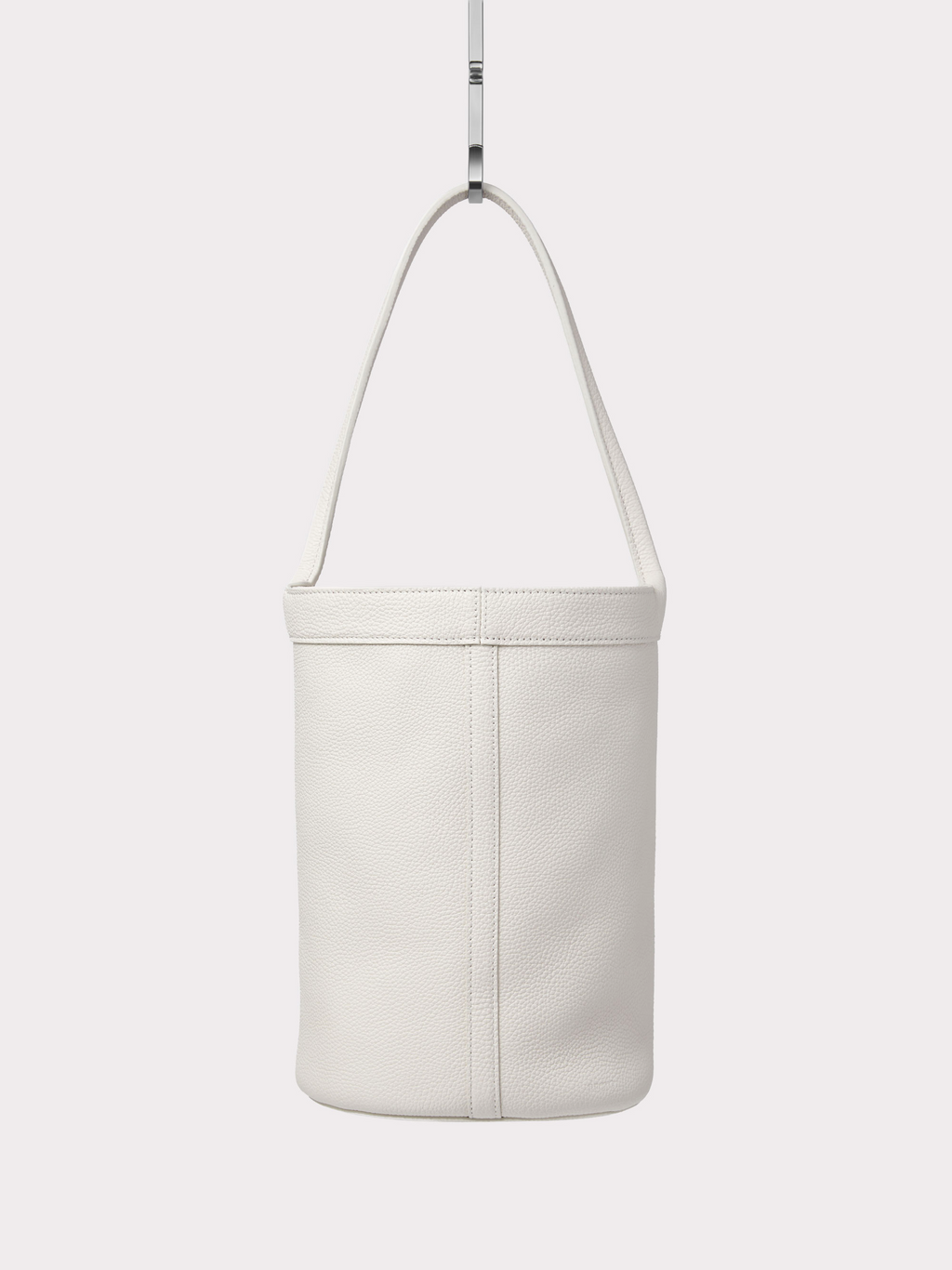21 Leather Bucket Bag Small (Ivory)