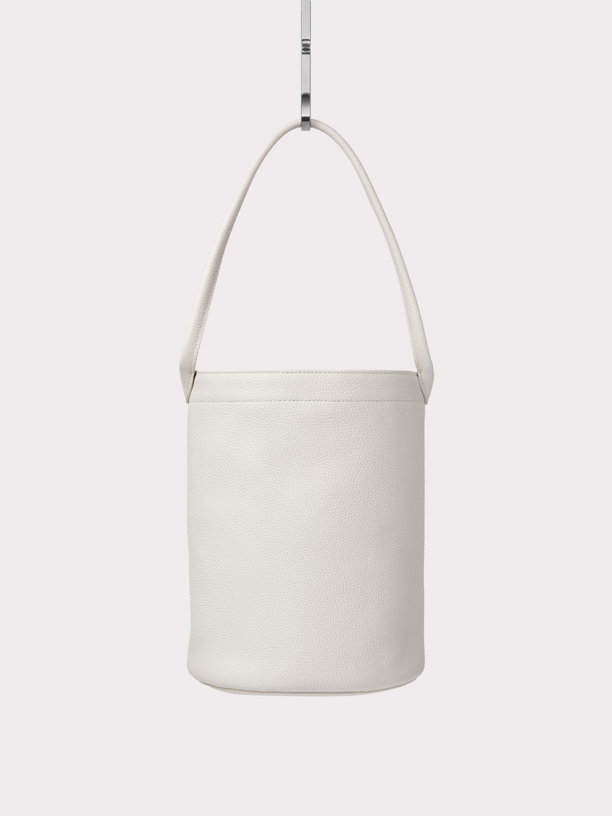 21 Leather Bucket Bag Small (Ivory)