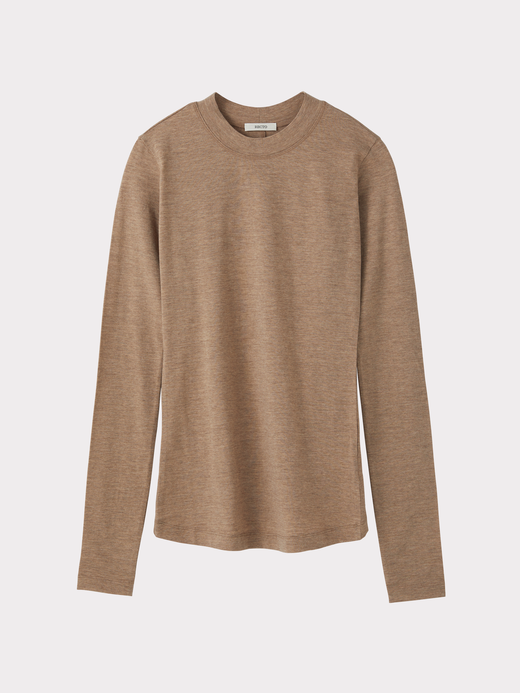 Slim Fit Jersey Top (Sepia Beige)