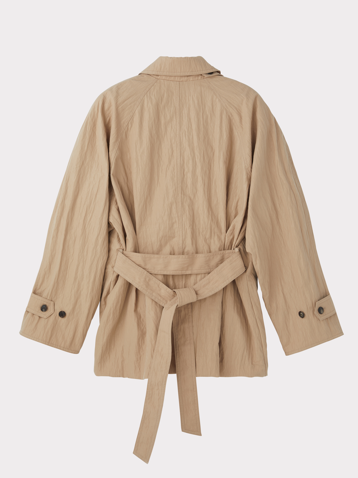 Raglan Sleeve Trench Jacket (Beige)