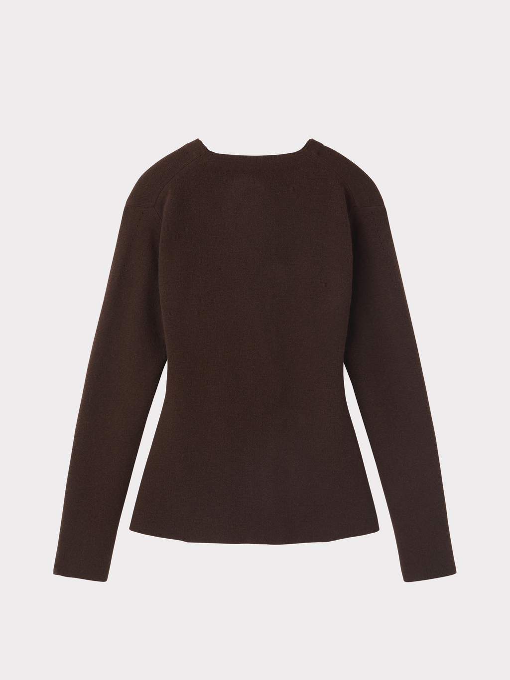 Peplum Knit Cardigan (Vintage Brown)