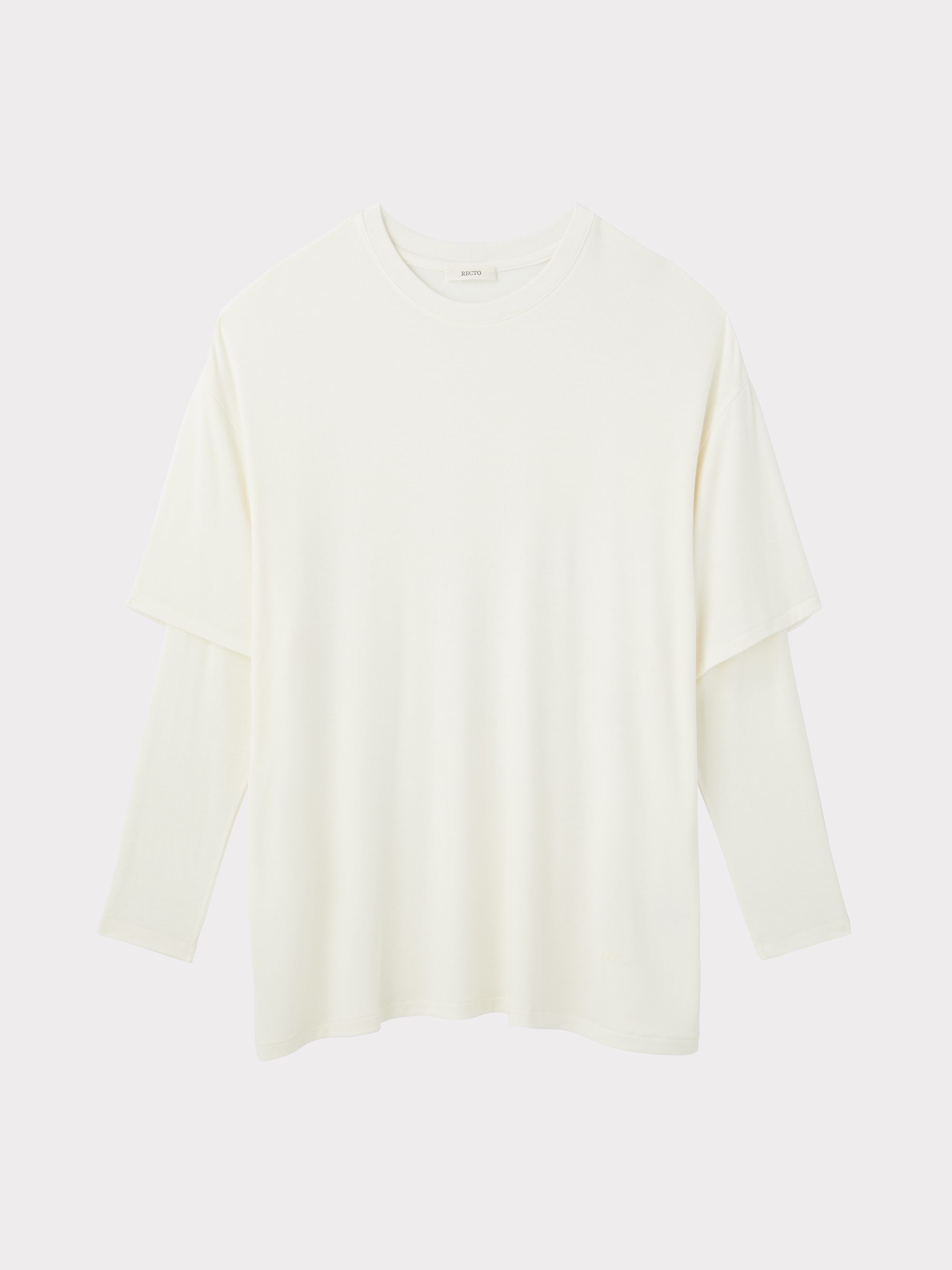 Layered Sleeve Top (Bean Ivory)