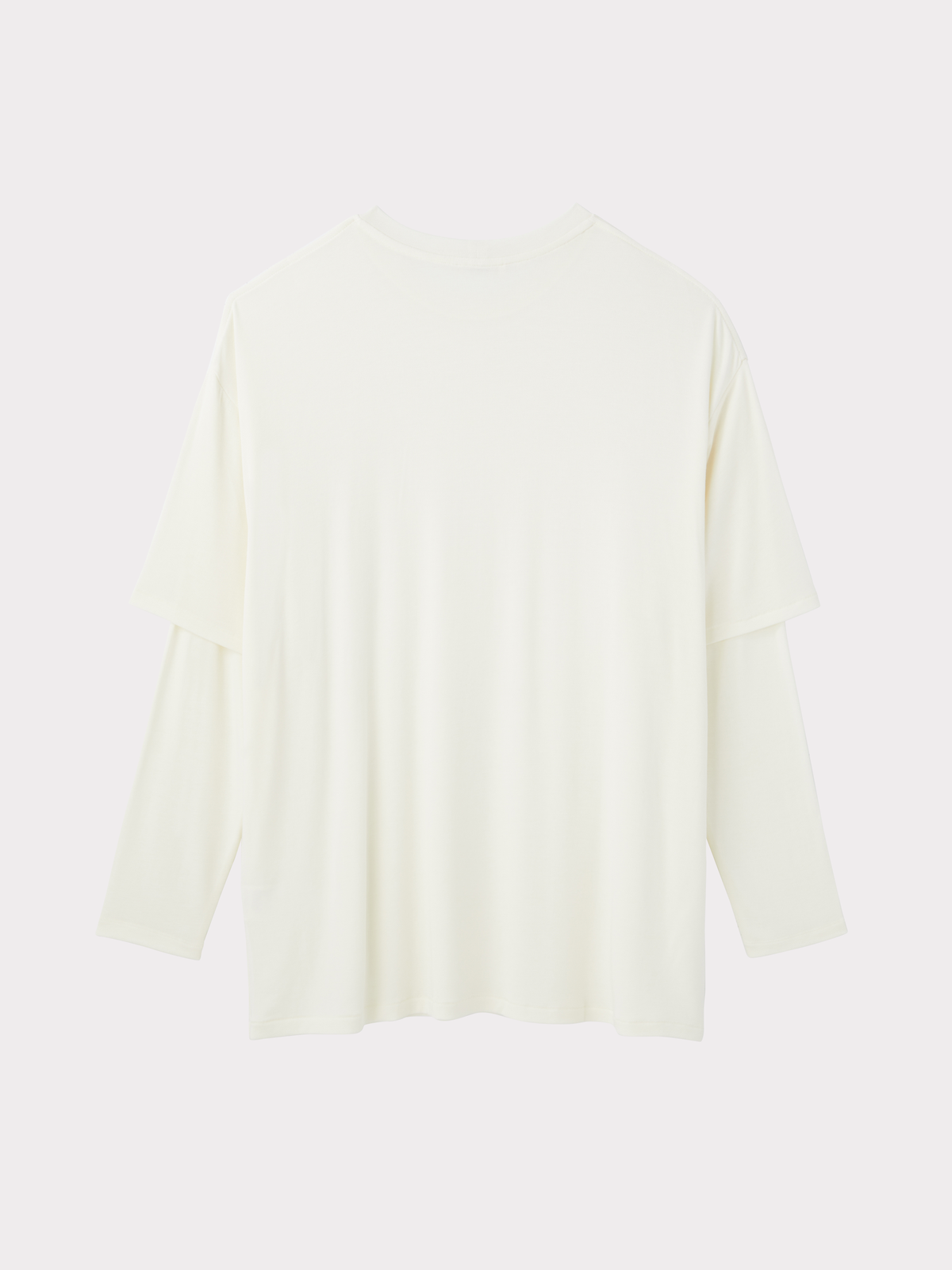 Layered Sleeve Top (Bean Ivory)