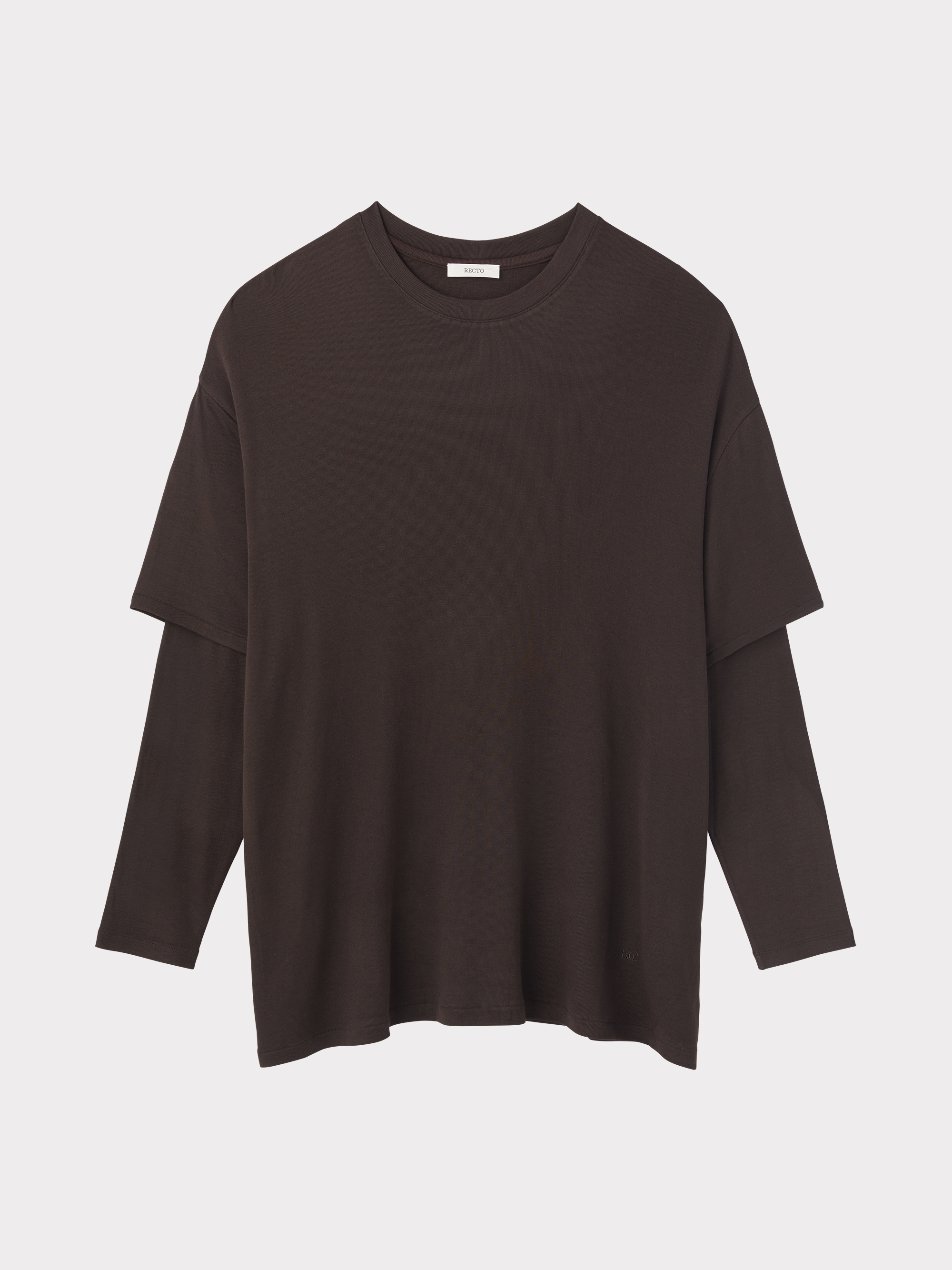 Layered Sleeve Top (Dark Chocolate)