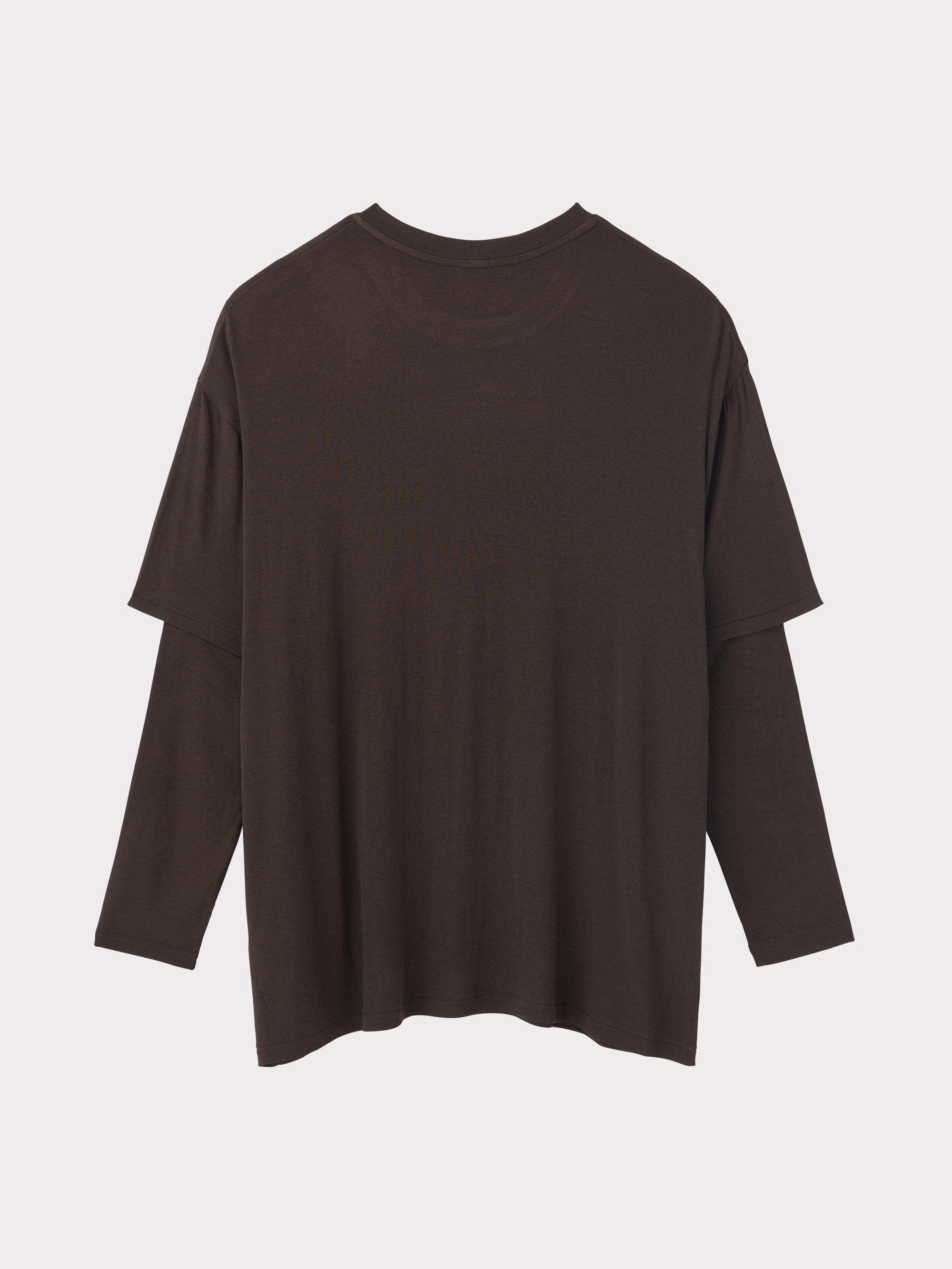 Layered Sleeve Top (Dark Chocolate)