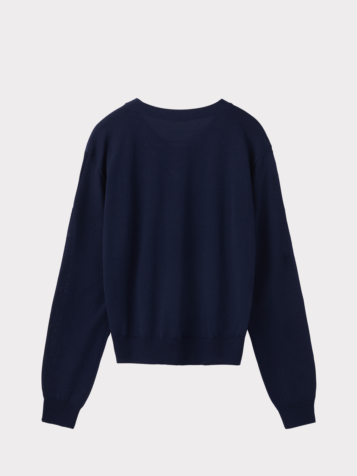 Detachable Collar Knit Top (Ink Navy)
